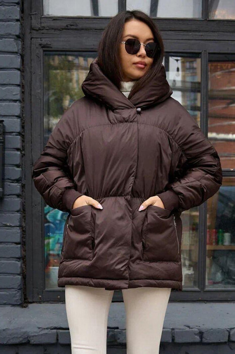 Пуховик укороченный оверсайз BTN