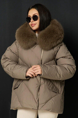 Укороченная зимняя куртка оверсайз