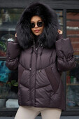 Эксклюзивный пуховик Votarun винного цвета