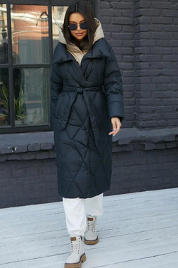 Зимний пуховик одеяло черный