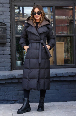 Стильный пуховик Вивилона черный