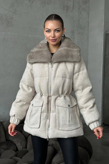 Пуховик Vivilona с мехом норки