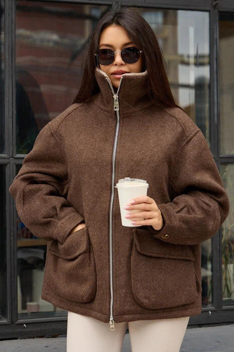 Короткий пуховик Pang Million драповый